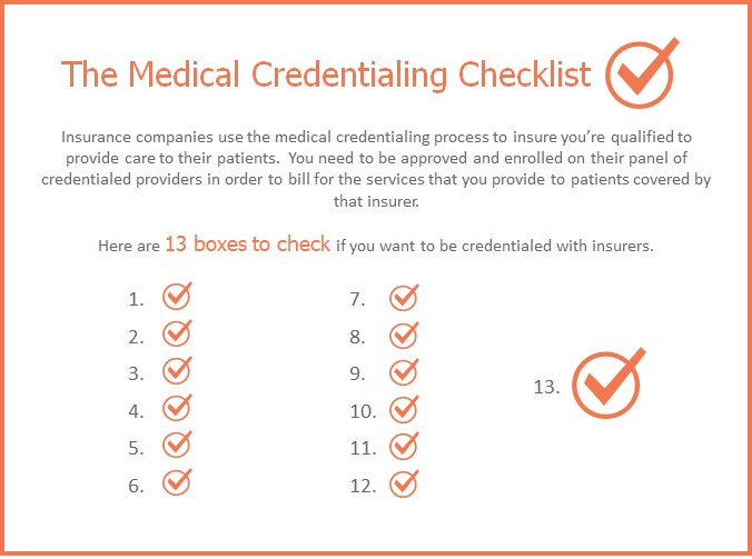 Medical Credentialing Checklist